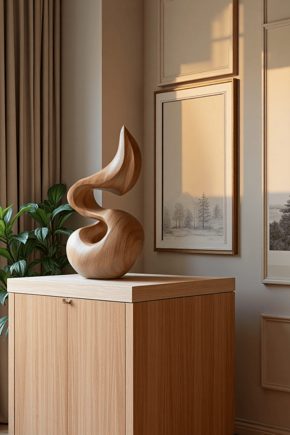 Abstract Wood Sculpture #WAB321
